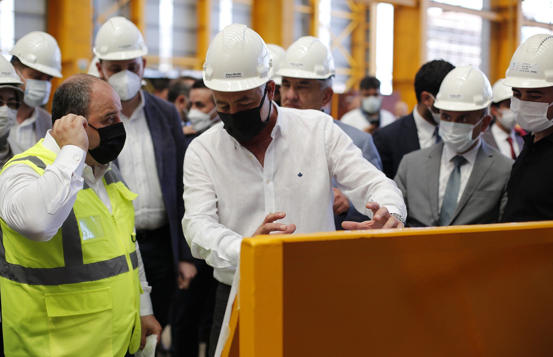 Minister of Technology and Industry Mustafa Varank is at Cemre Shipyard!