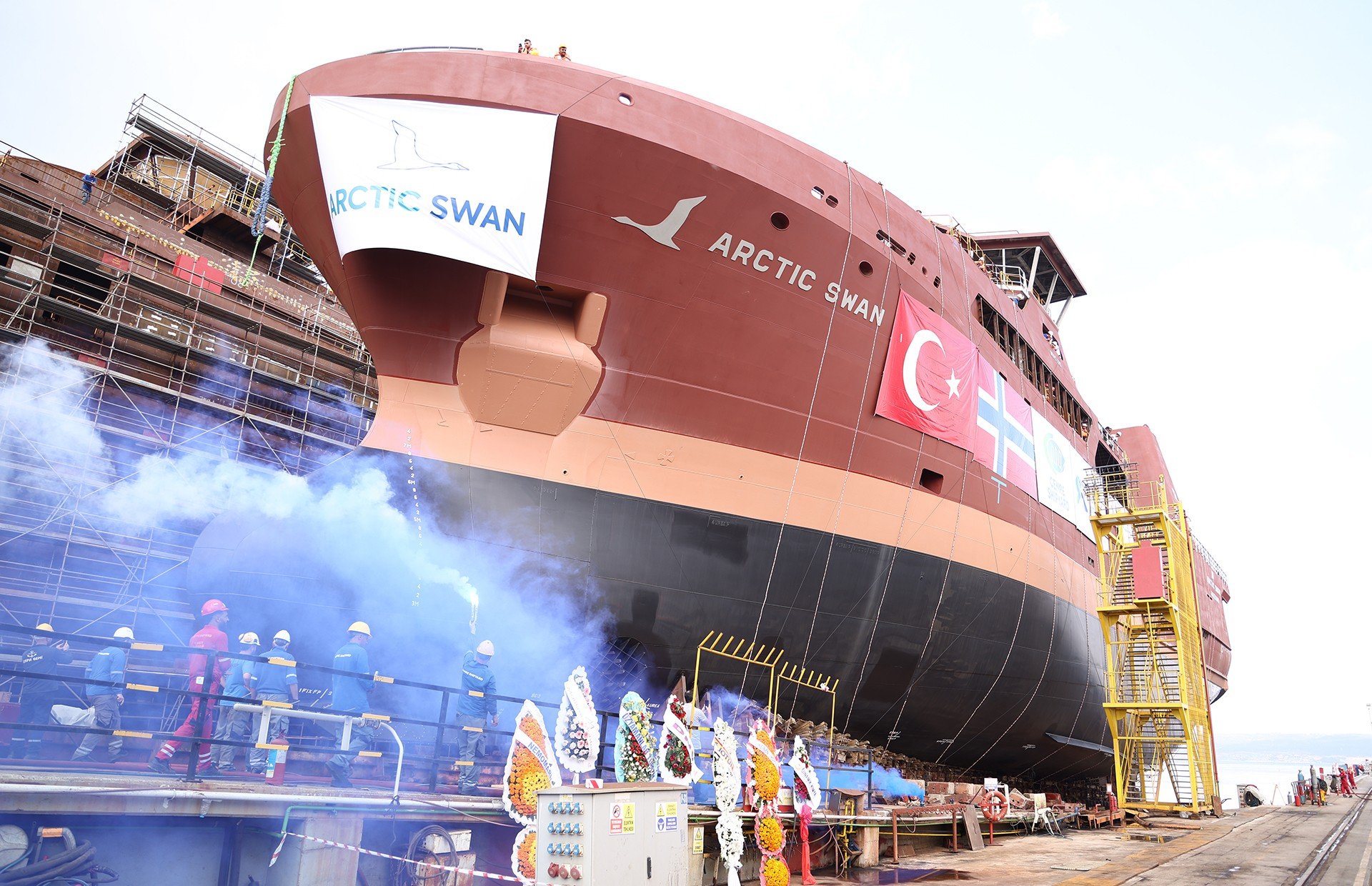 Factory Trawler NB79 Arctic Swan Met the Sea!