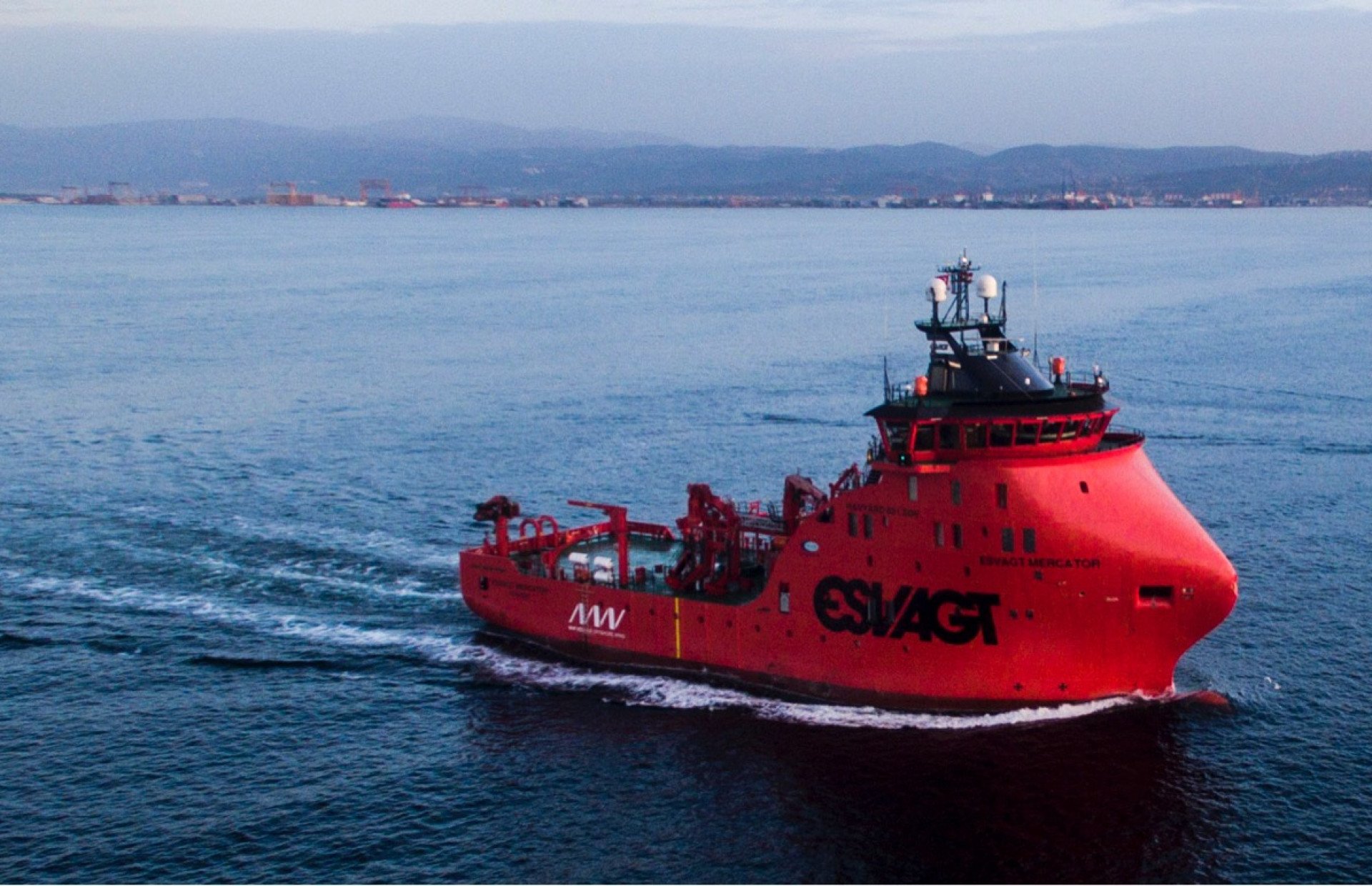 Windfarm Service Vessel is going to her homeport!