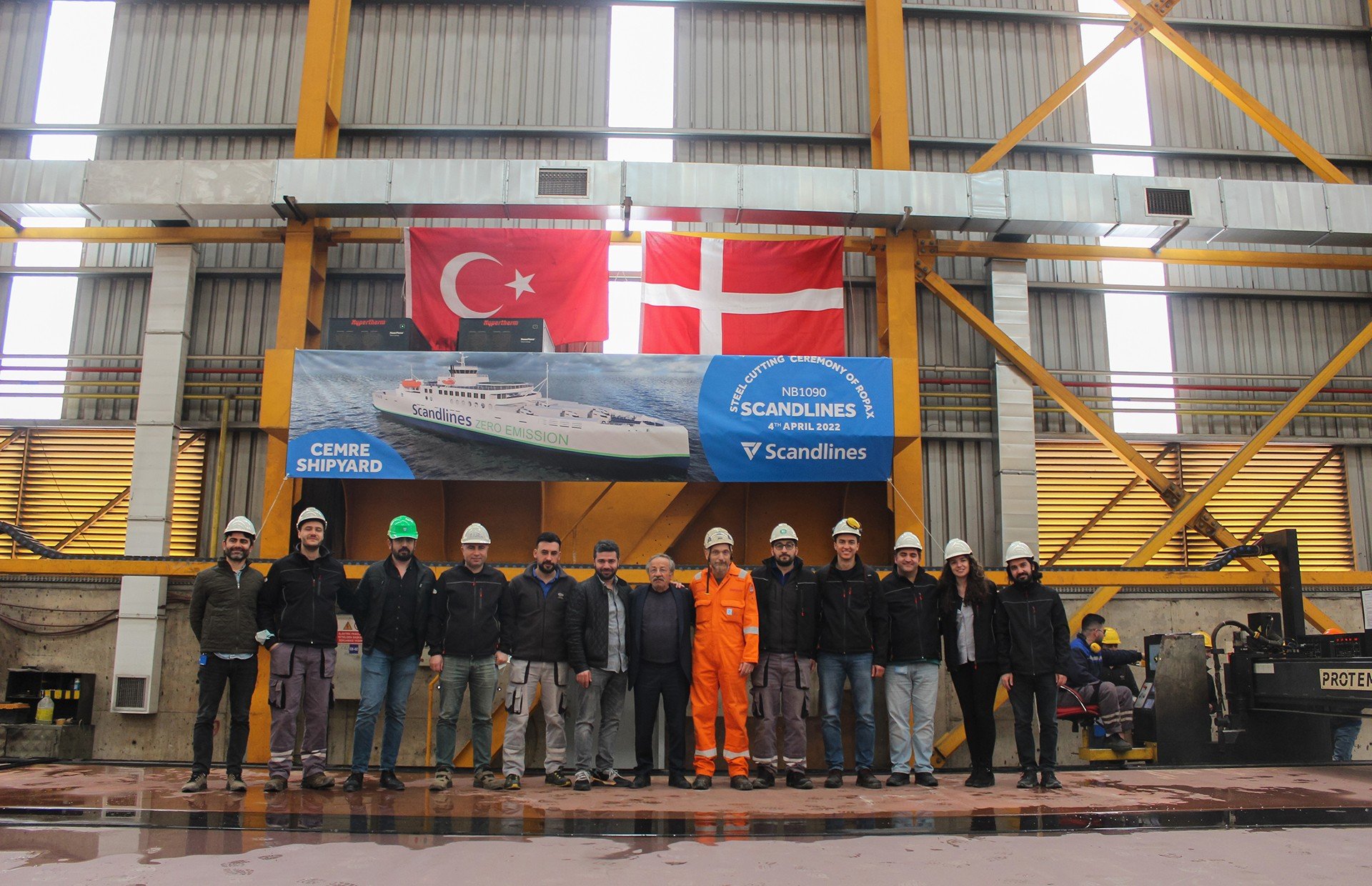 The Building Journey of Scandlines Project Begins with Steel Cutting