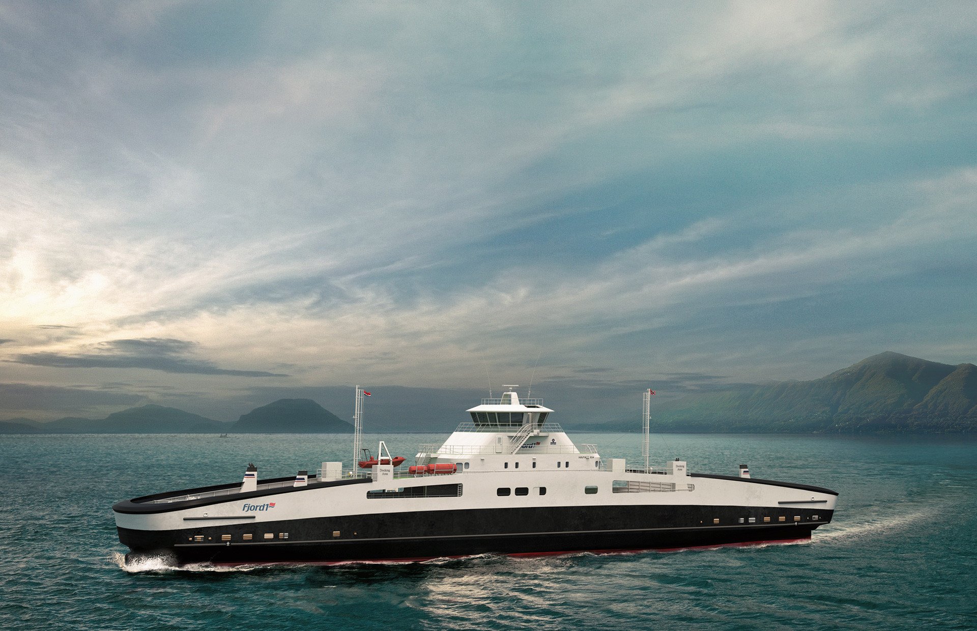 Two full electric driven ferry contracts are signed with Fjord1 !