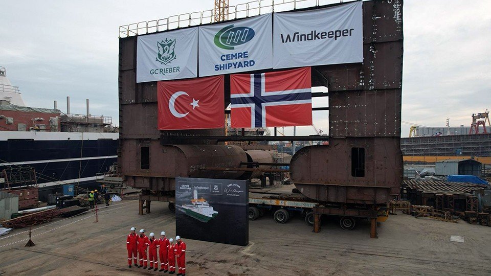 The First Keel Laid for the First WindKeeper!