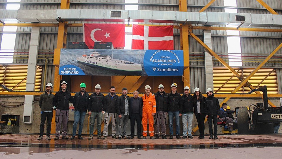 The Building Journey of Scandlines Project Begins with Steel Cutting