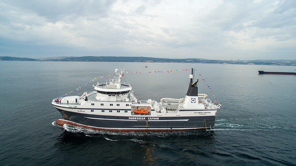 Factory Trawler NB66 Olympic Prawn is Delivered.